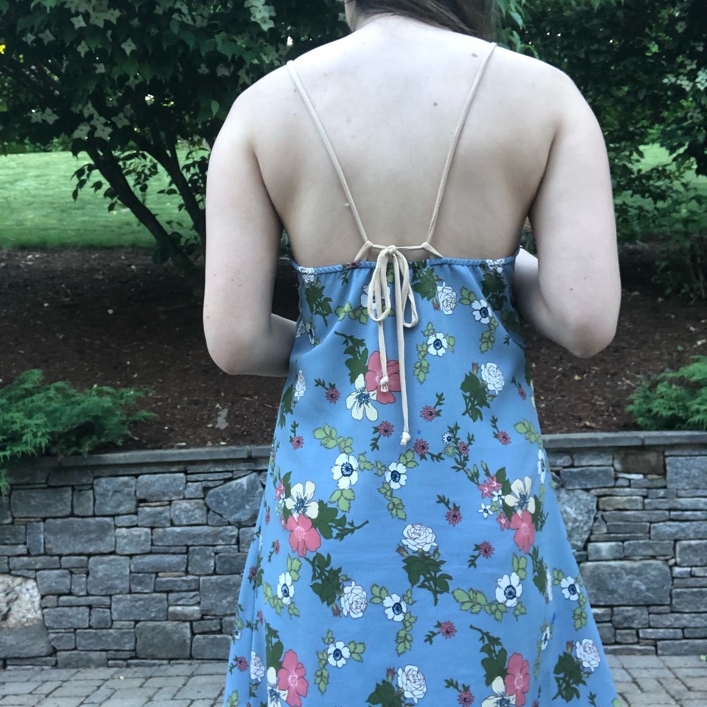 floral spaghetti strap mini dress!